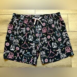 NWOT Chubbies The Dark Side 5.5” Classic Swim Trunks Star Wars Men’s XXL Rare